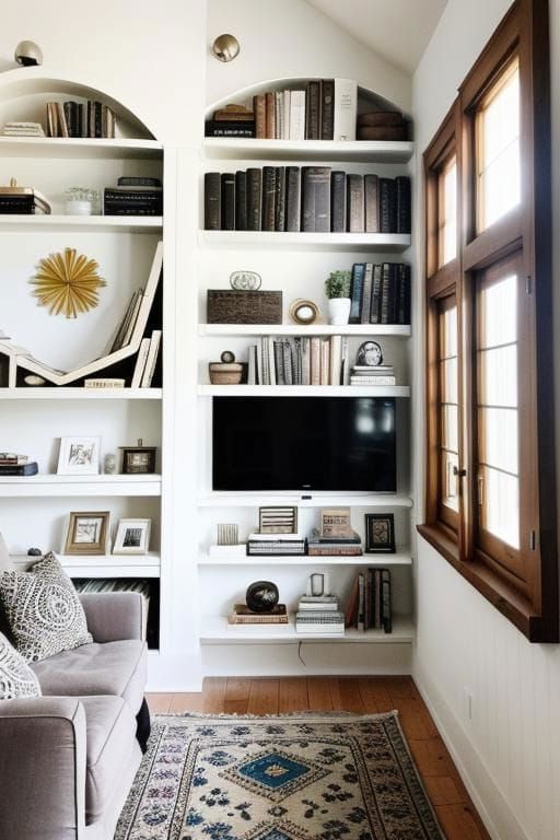 10. Bookshelves as Display Storage - photo 2