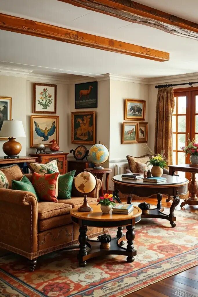Global Influences Behind Ralph Lauren's Living Room Style