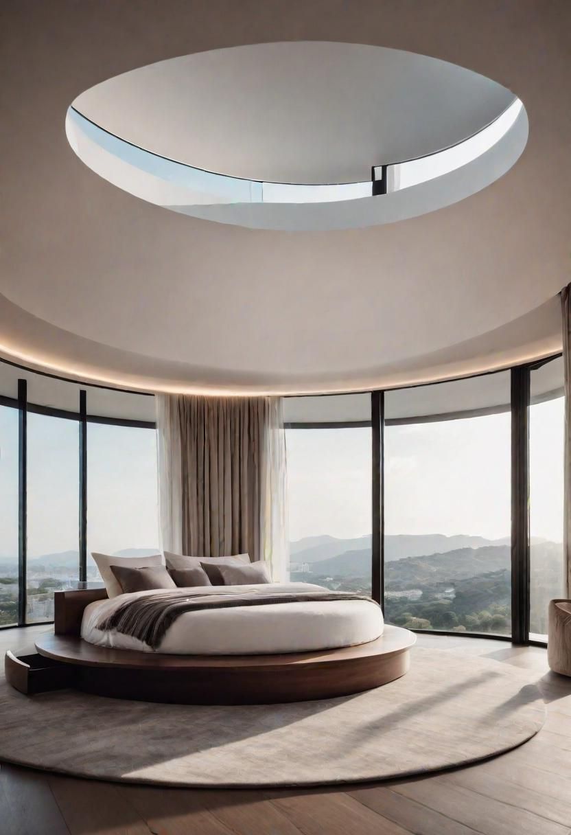 27. Round Bed Designs with a View