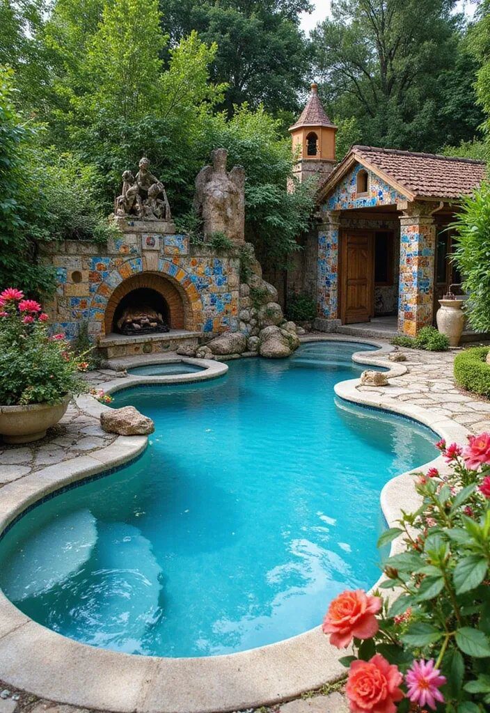 13. Creative Poolside Design Ideas