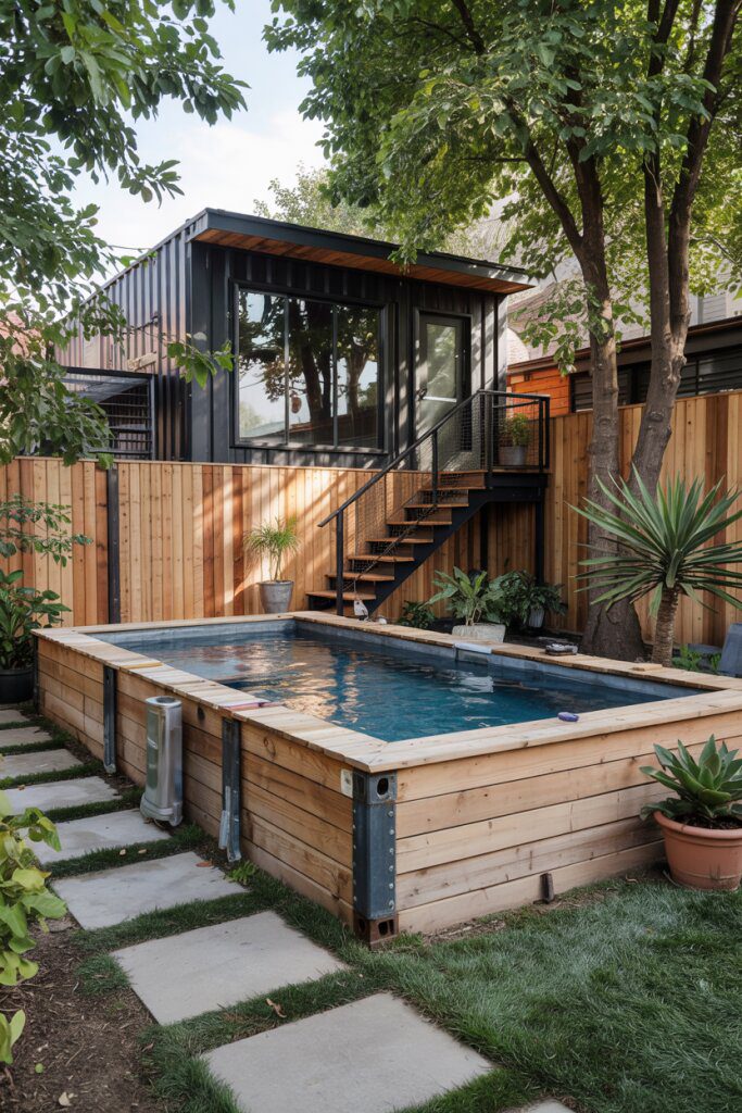 Affordable Shipping Container Pool Build