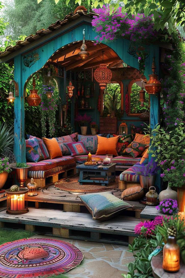 4. Bohemian Pallet Lounge Area - photo 2