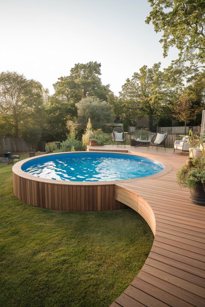 Curved Decks for Round Pools