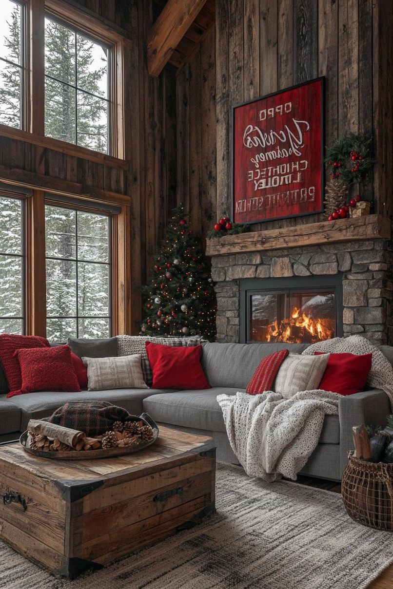 8. Rustic Wooden Signs With Festive Quotes