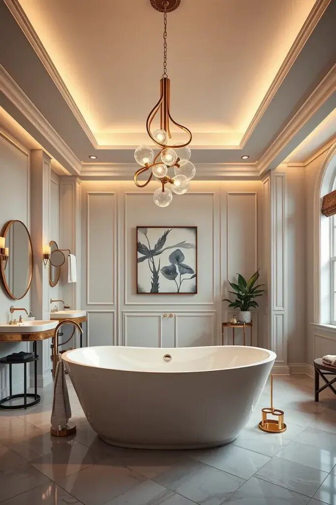 Statement Lighting Fixtures for Bathtime Ambiance - photo 2