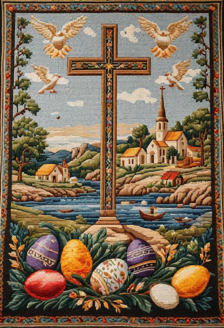 12. Cross Stitch Scripture Wall Panels - photo 2