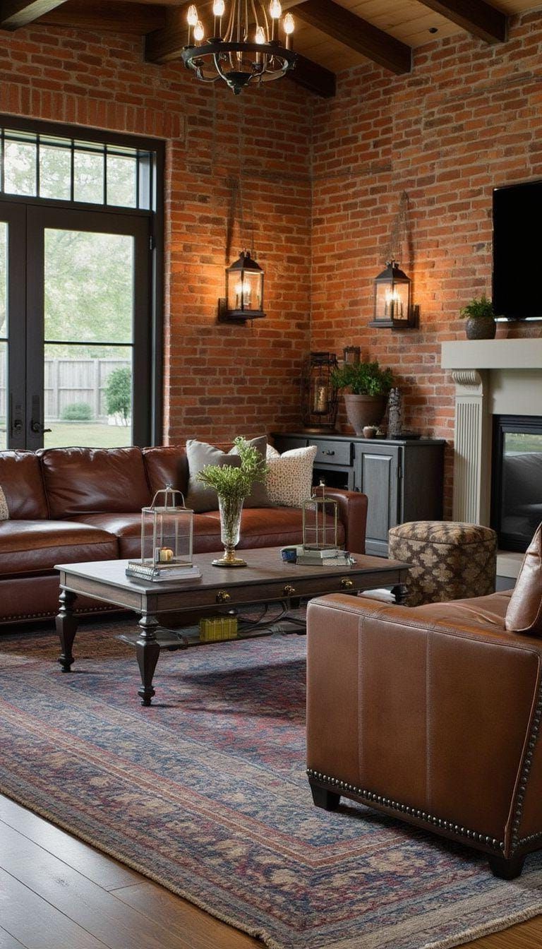 2. Exposed Brick Walls