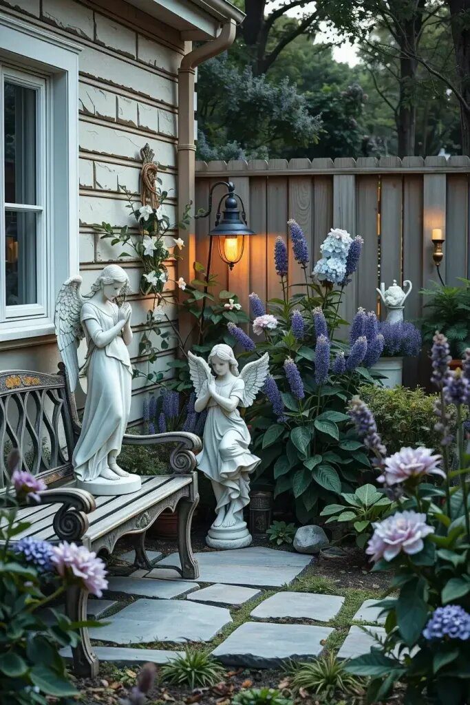 Serene Angel Figurines for Garden Peace