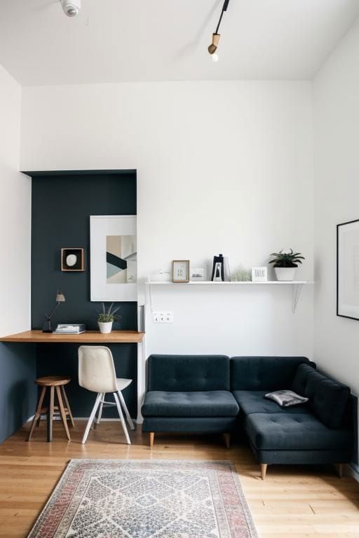 26. Folding Wall Desk for Small Workspaces