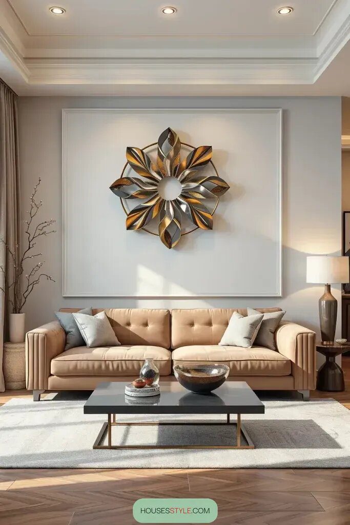Relax and Enjoy Unique Metal Art Above the Couch - photo 2
