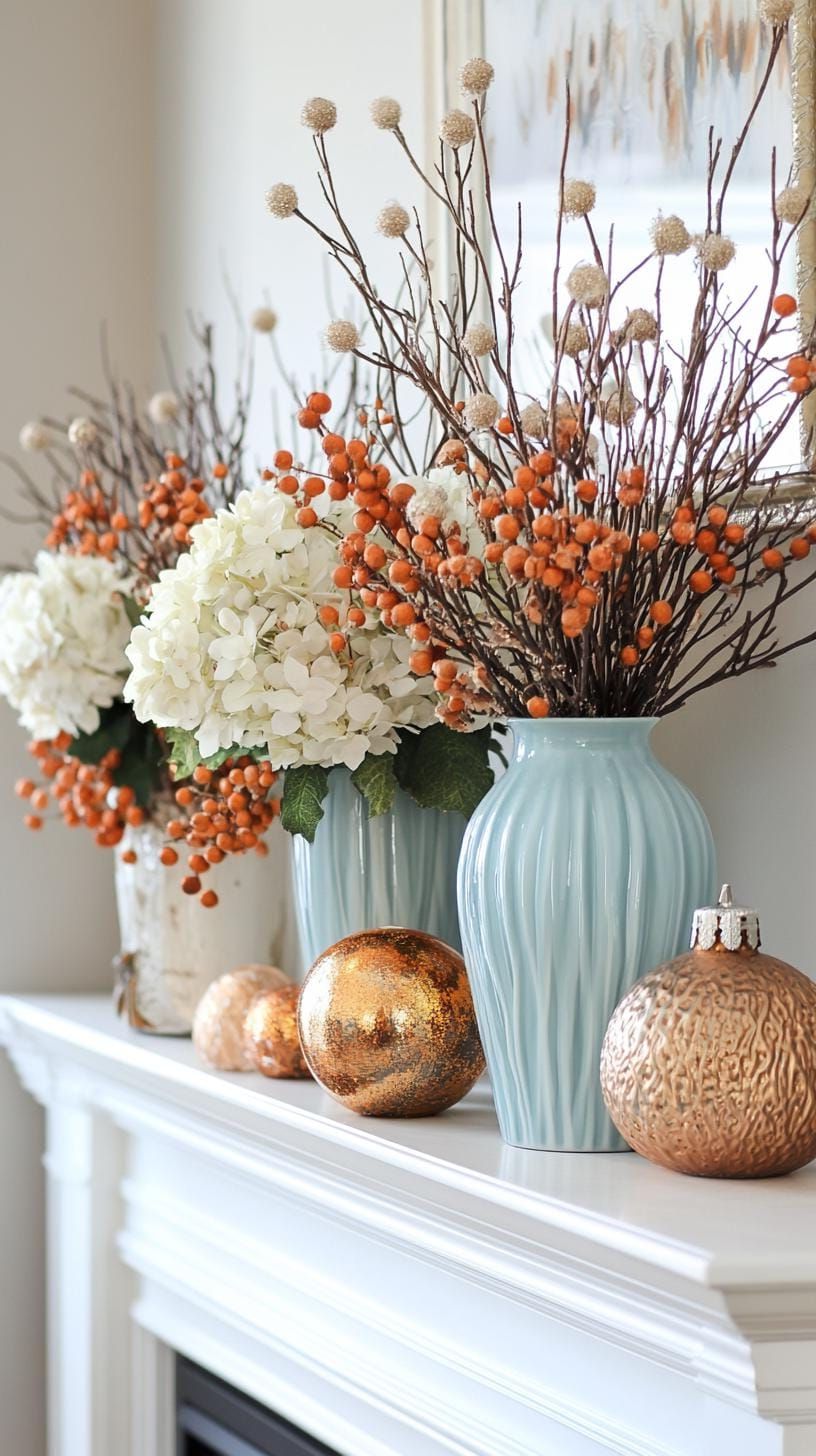 8. Seasonal Palette Shift: Mantle Decor - photo 2
