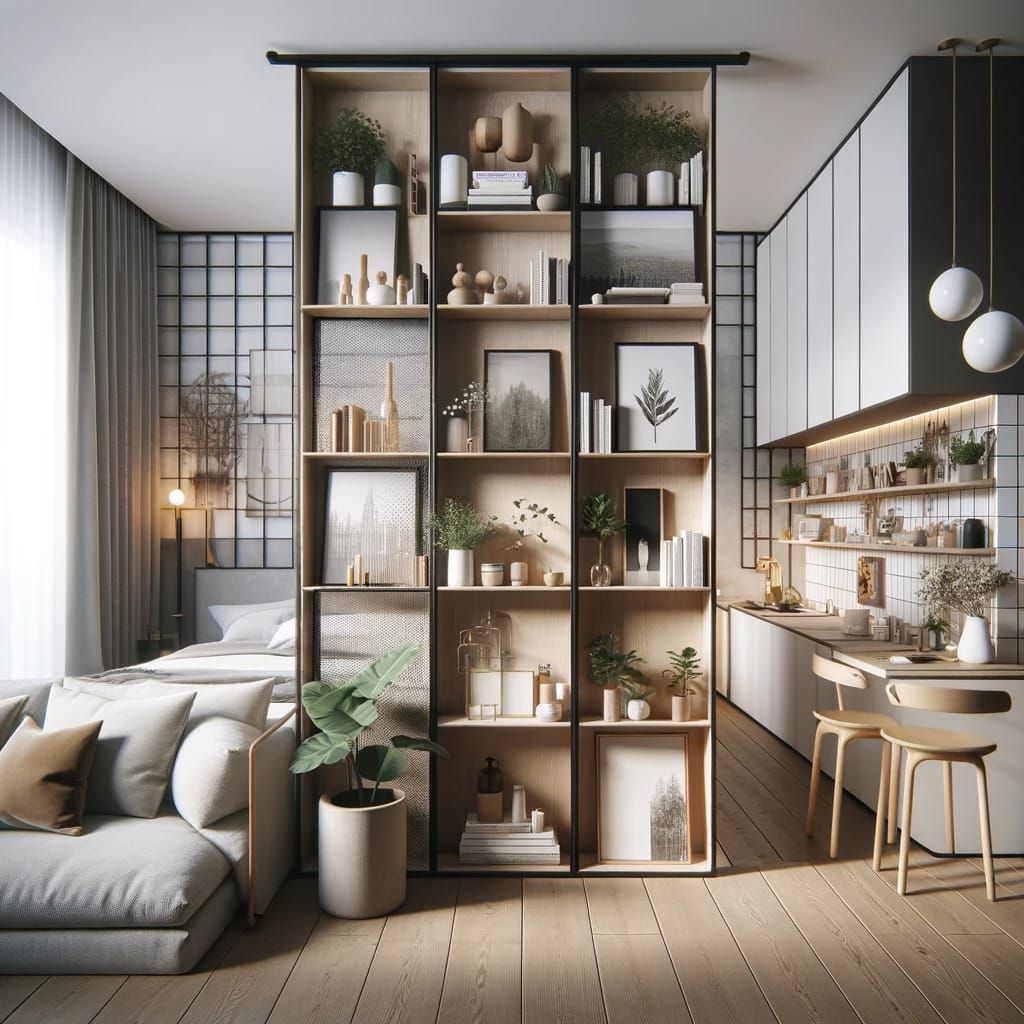11. Room Dividers That Double as Shelving