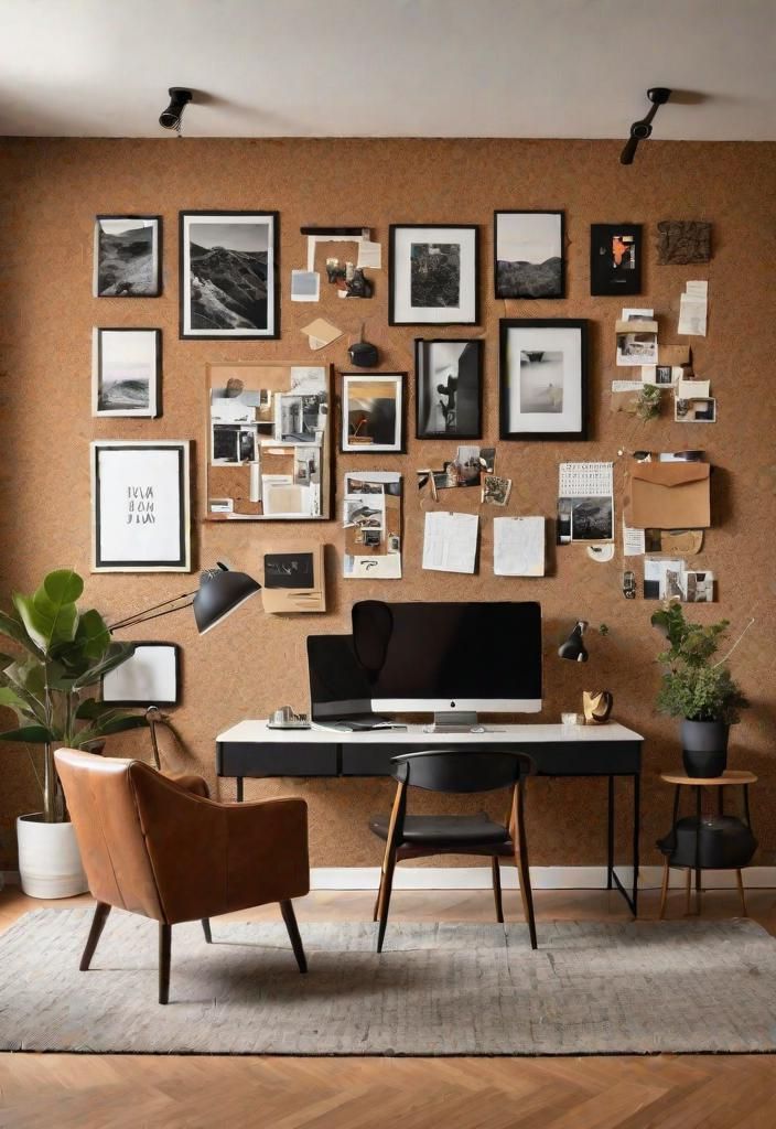 25. Corkboard Wall for Collages
