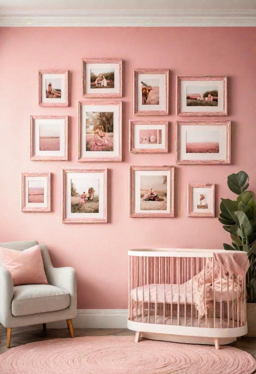 15. Vintage-Style Pink Frame Displays