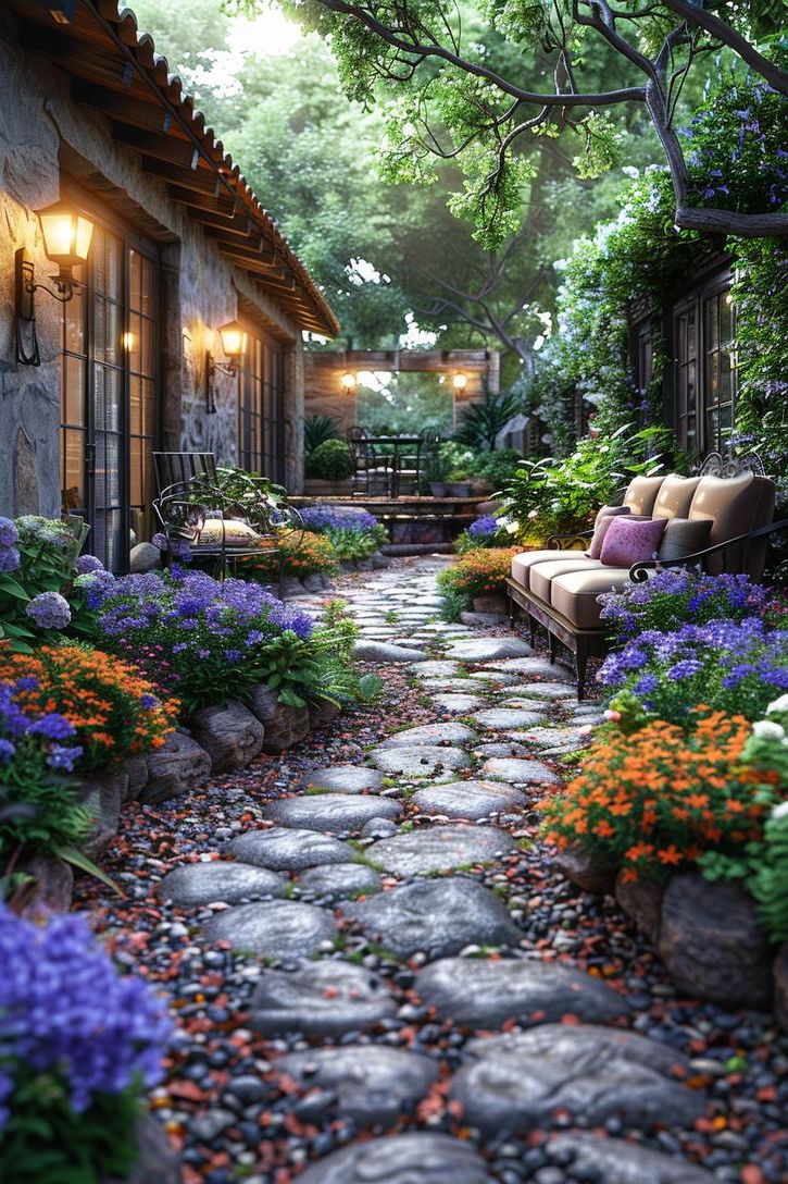 7. Rustic Garden Design Elements