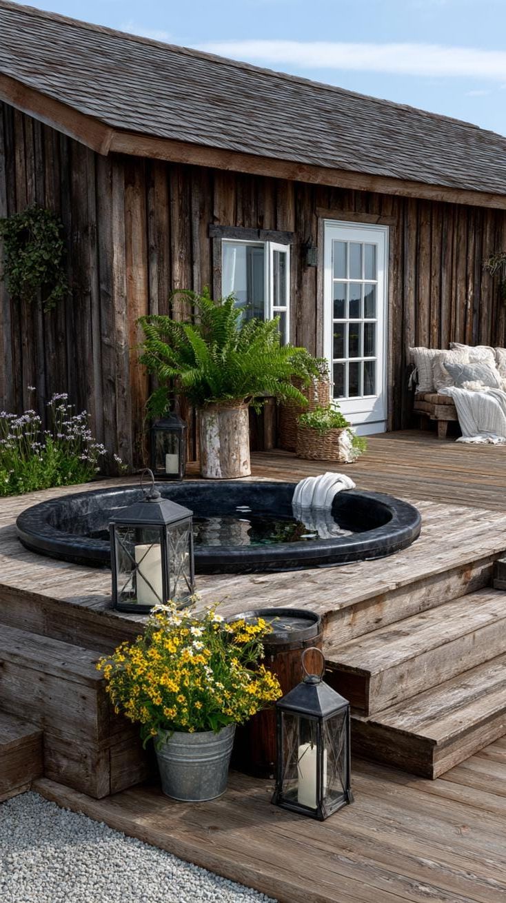 12. Let’s Relax in a Cozy Farmhouse-Style Galvanized Steel Hot Tub - photo 4