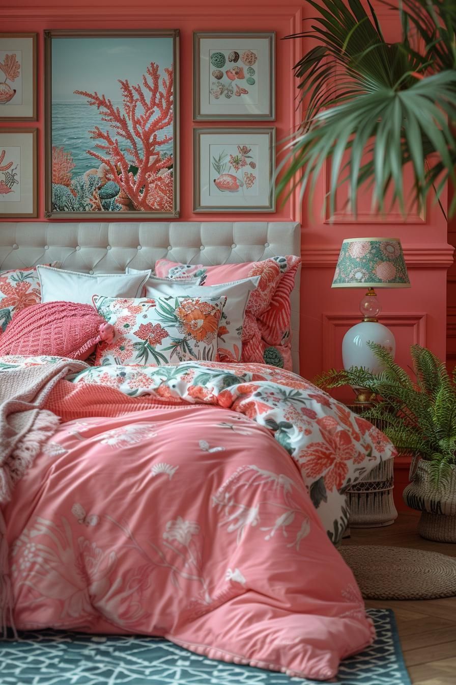 14. Coral Cove Pink Coastal Look