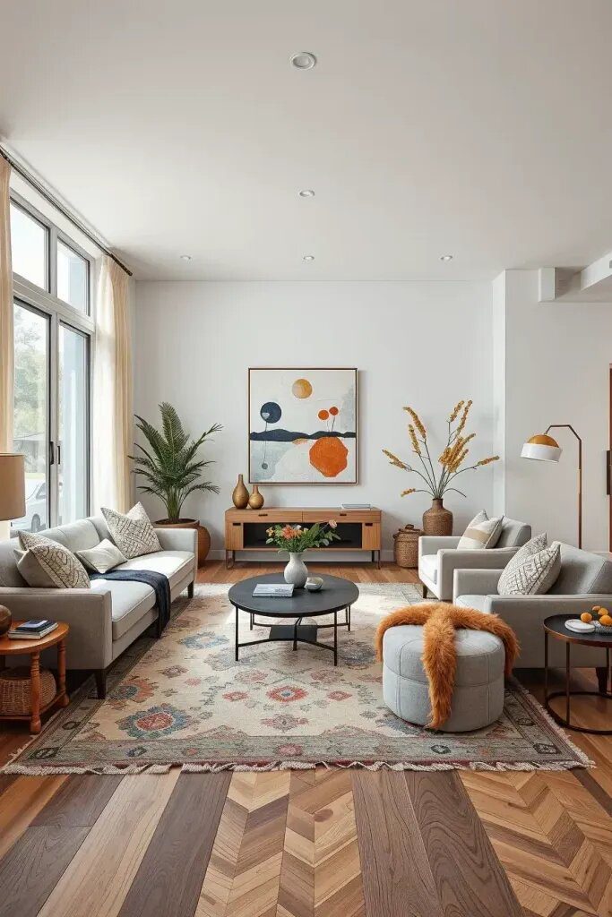 6. Stylish Rugs to Complete a Modern Living Space