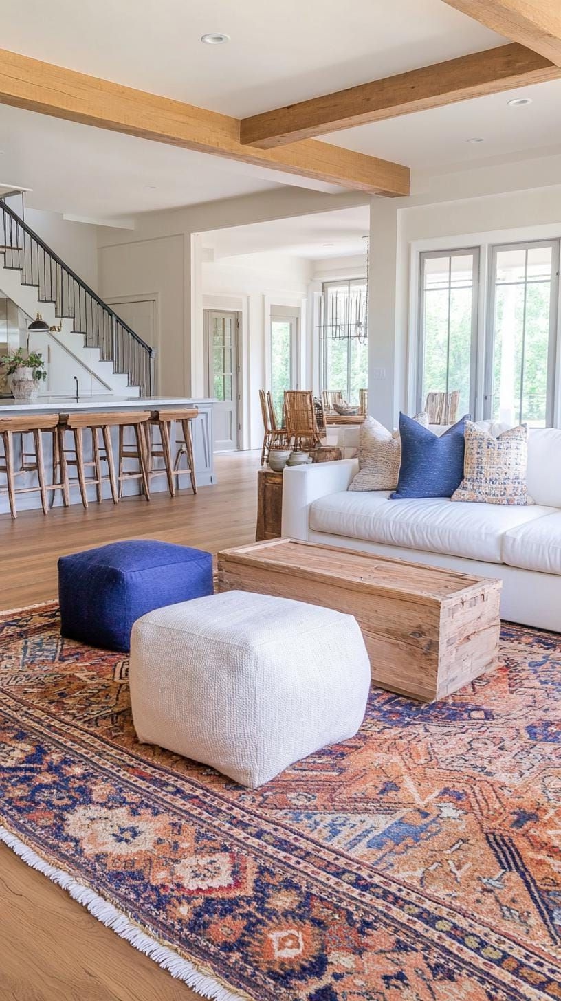21. Antique Rugs Layered Over Timber Floors - photo 4