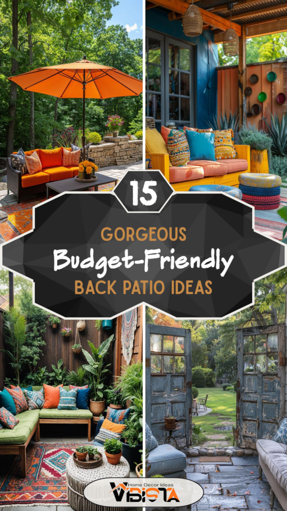 15 Gorgeous Budget-Friendly Back Patio Ideas