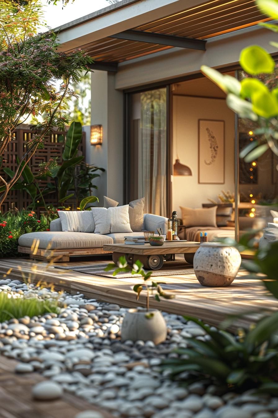 13. Minimalist Scandi Patio Style