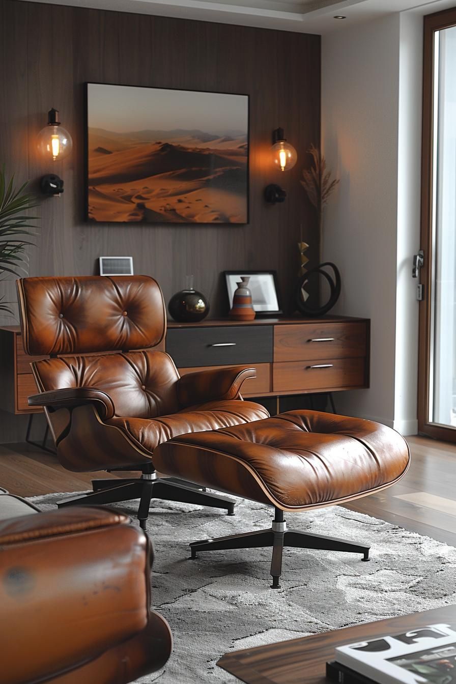 18. Vintage Modernist Living Room Style