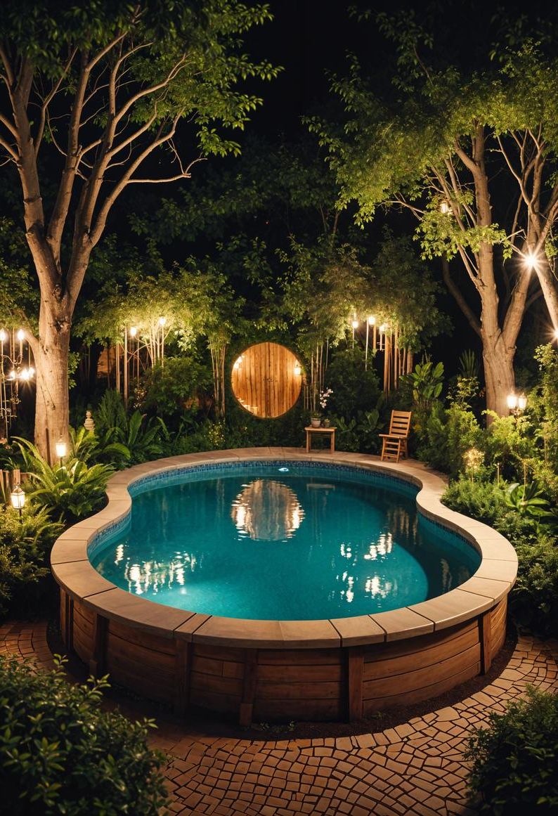 8. Whimsical Above-Ground Pool Ideas