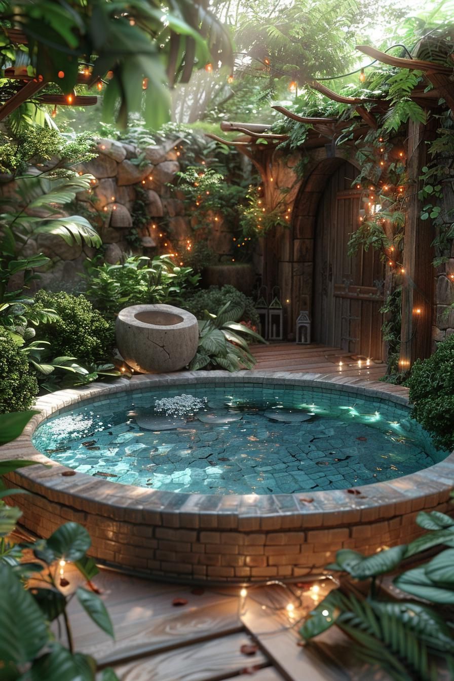 8. Whimsical Above-Ground Pool Ideas - photo 3