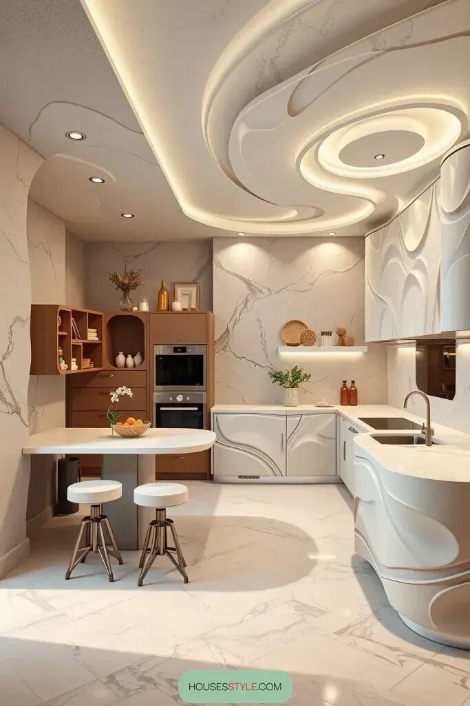 Whimsical Kitchens With Irregular Geometric Shapes