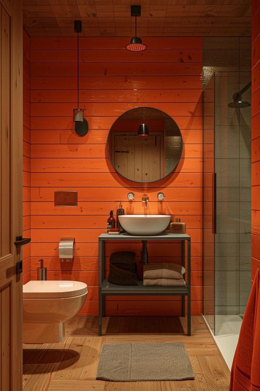 4. Vivid Shiplap Bathroom Color Ideas - photo 2