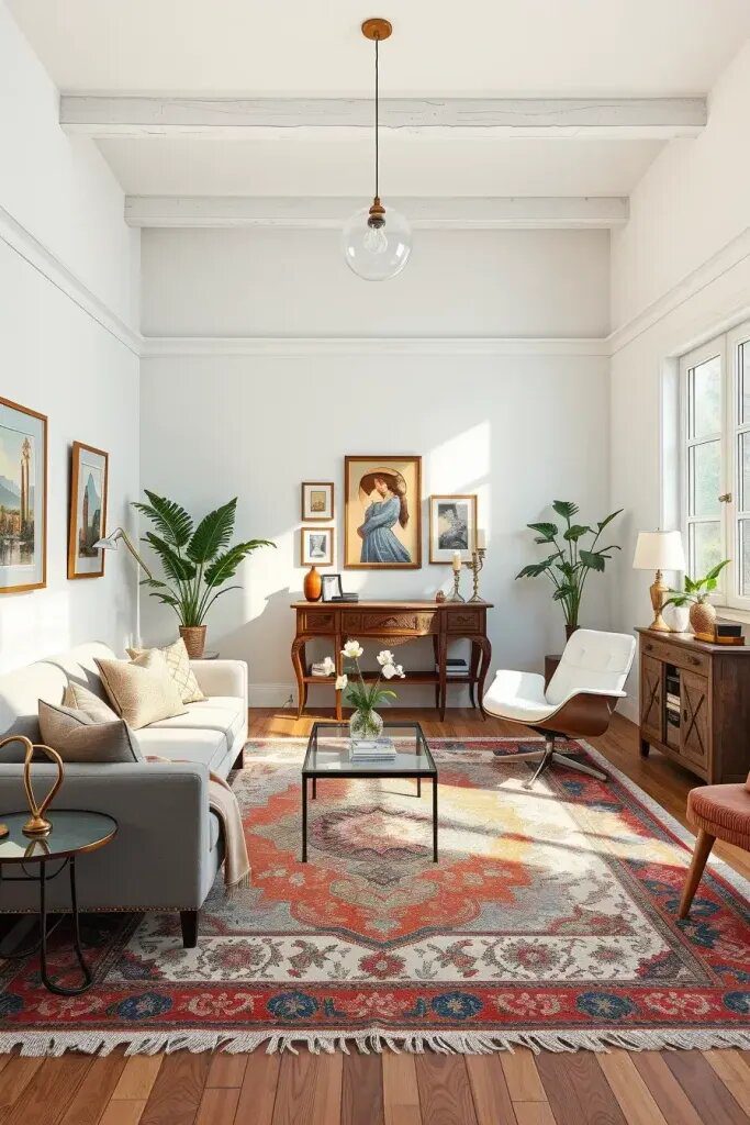 What Makes a Living Room Feel Modern-Vintage - photo 2