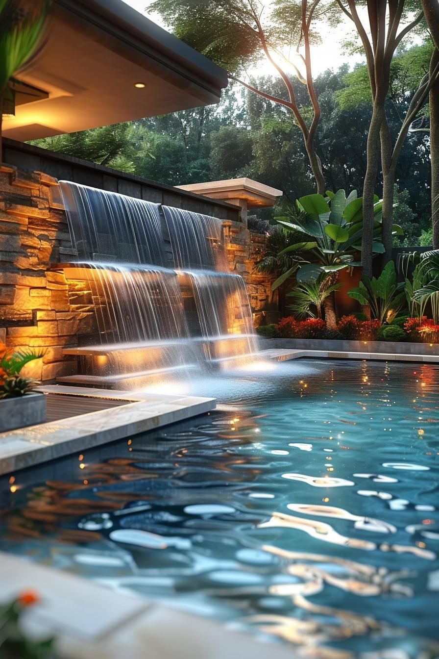 10. Cascading Waters in Modern Pools - photo 2