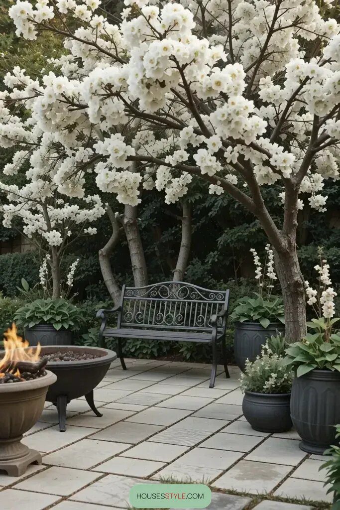 Sleek Black Benches for a Sophisticated Garden - photo 2