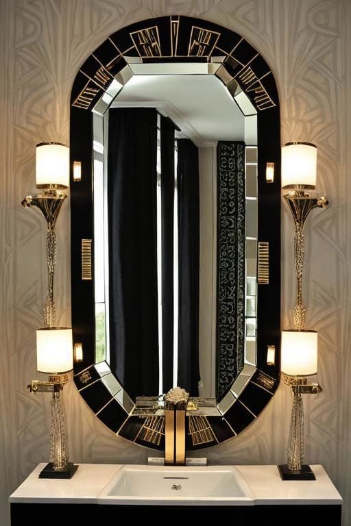 9. Art Deco Style Mirror