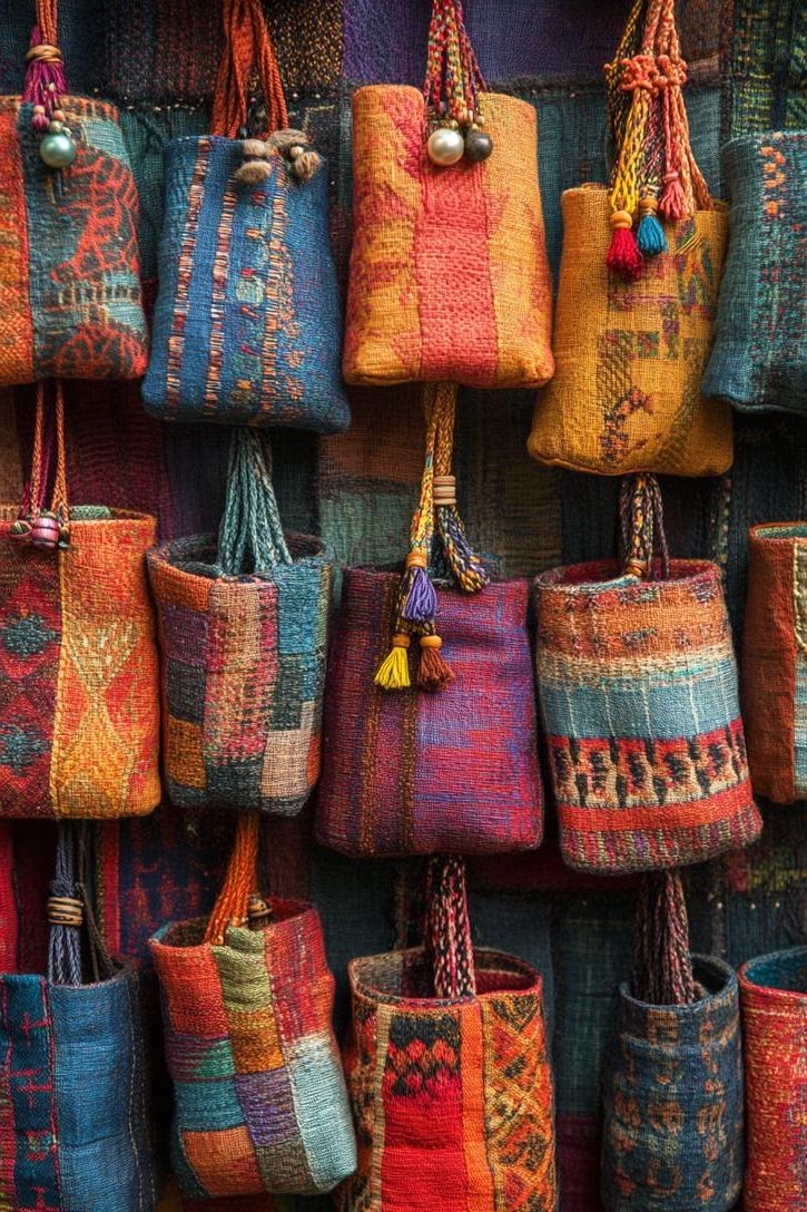 9. Boho Fabric Advent Calendar Pockets