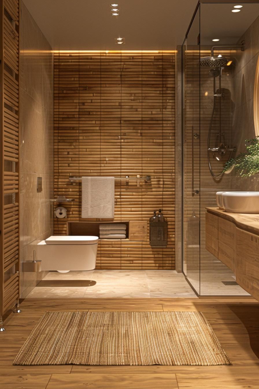 7. Bamboo Accents for a Zen Bath