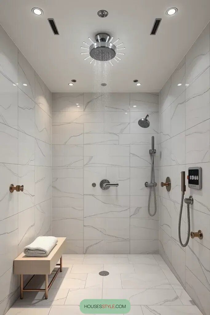 Dual Showerheads for a Spa-Style Rinse