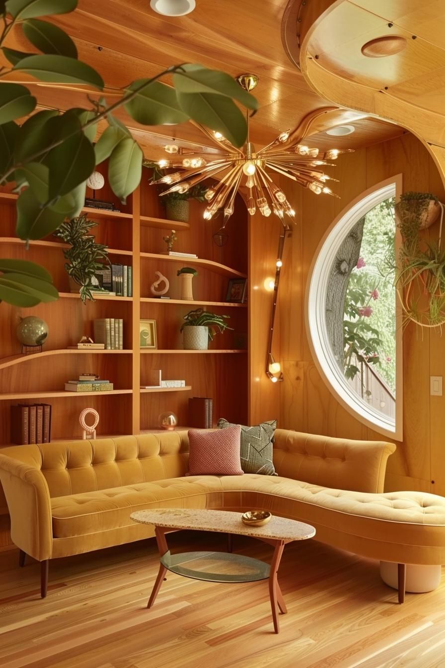 5. Stylish Mid-Century Living Room Layout - photo 2