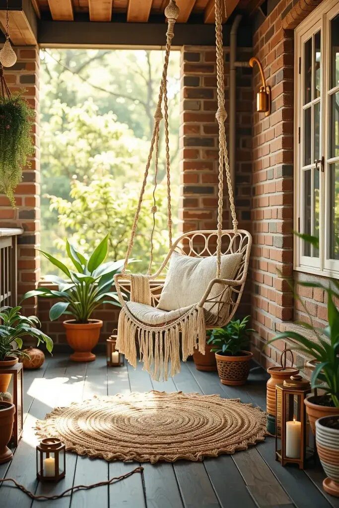 Macrame Swings With Knotted Detail
