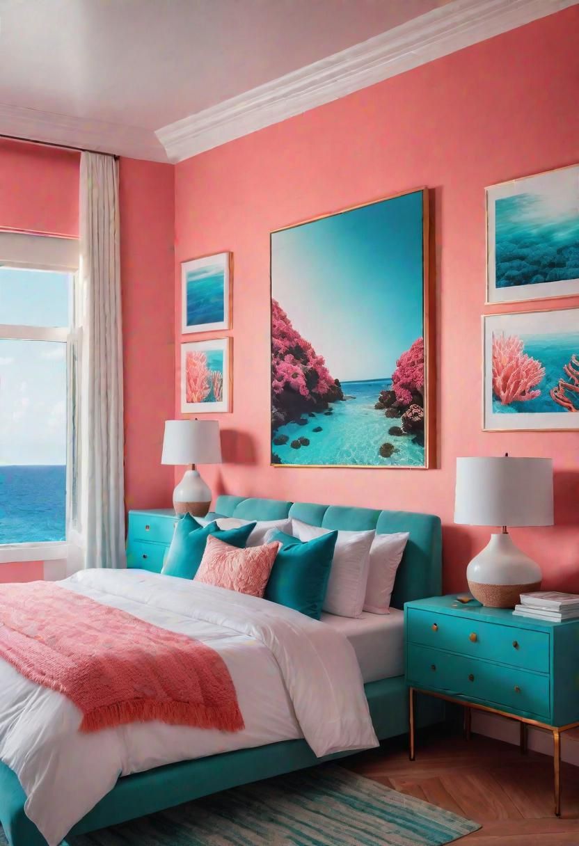 53. Seaside-Inspired Pink Bedroom
