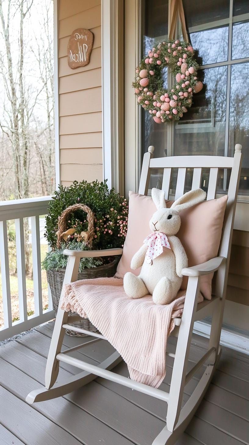 5. Charming Easter Porch Decor Inspiration