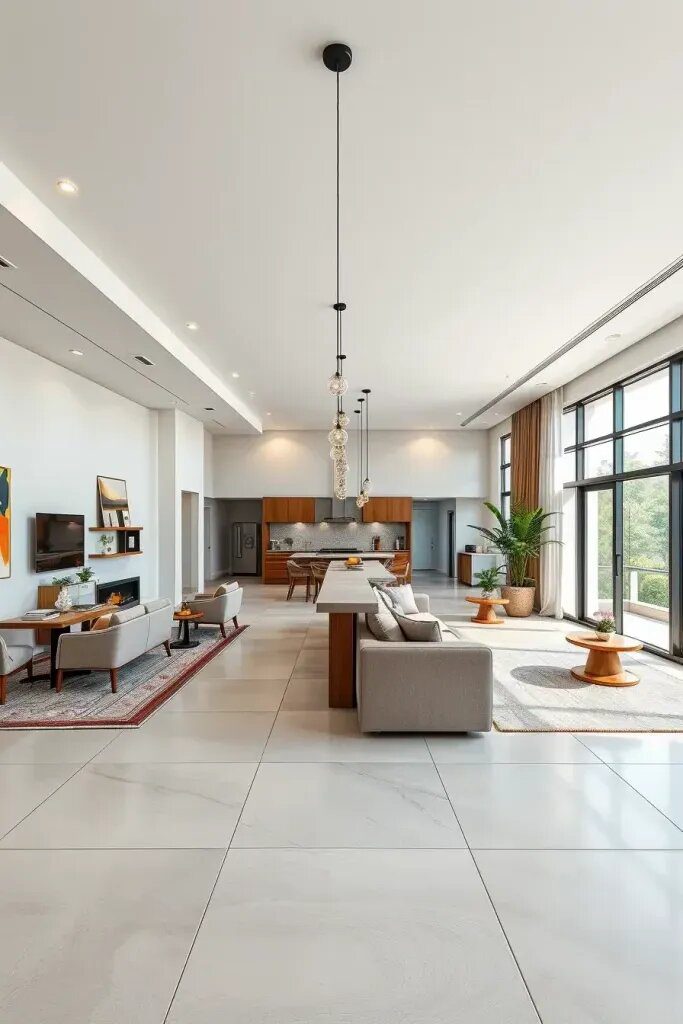 Open Plan Concepts In Long Living Rooms - photo 2