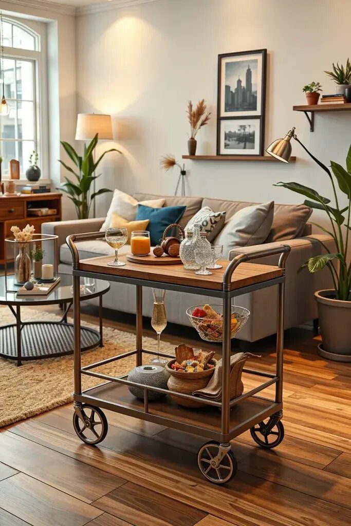 Rolling Carts for Snacks and Entertainment