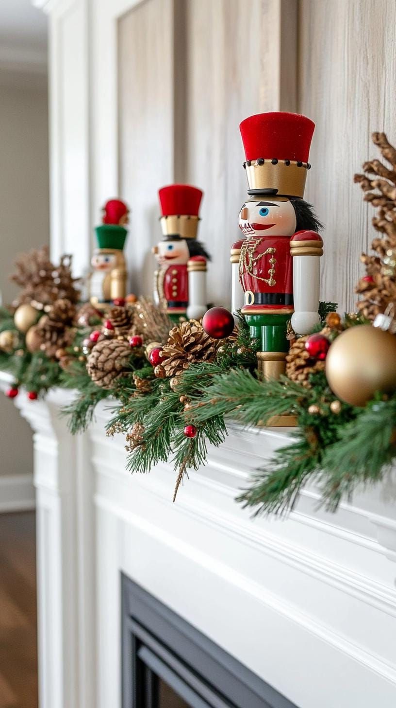 12. Festive Nutcracker Mantle Display - photo 2