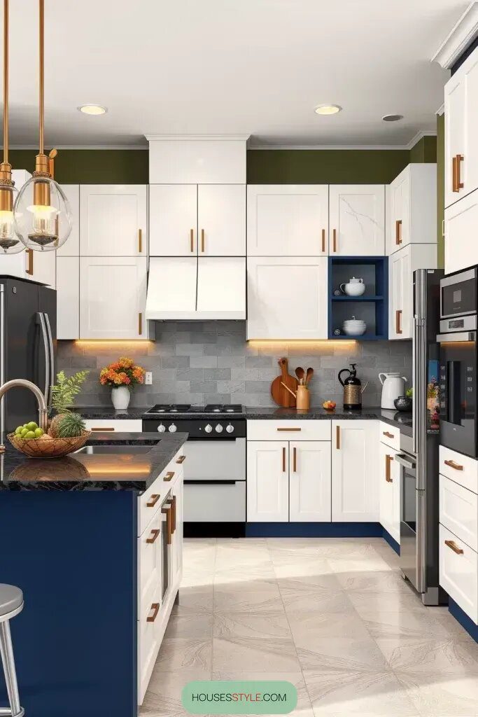 Kitchen Design Using Color Blocking Techniques