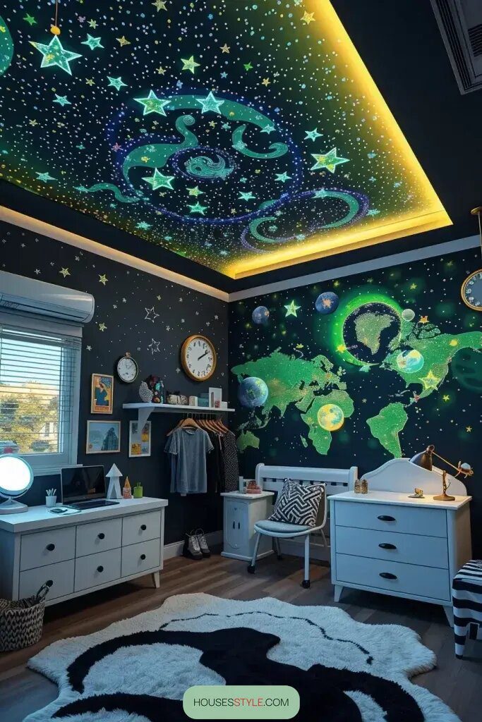 Glow-in-the-Dark Bedroom Designs That Shine
