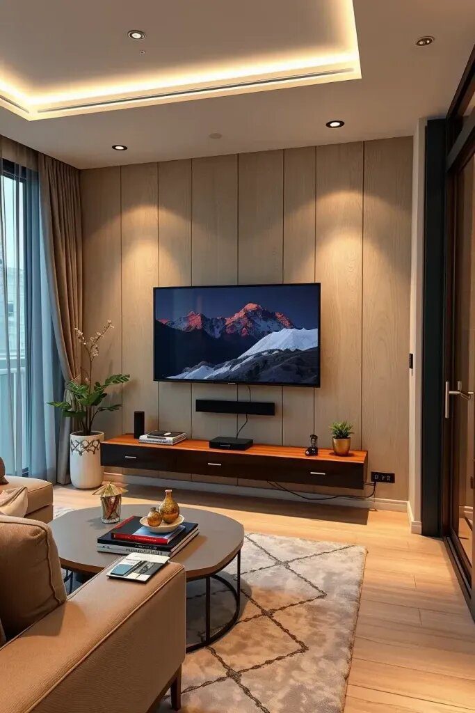 Wall-Mounted TV And Media Units