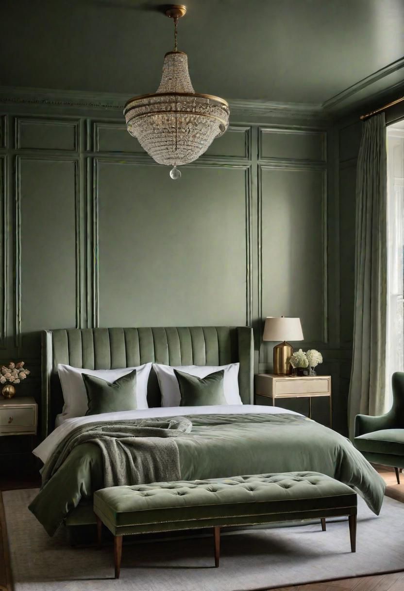 21. Transitional-Style Sage Green Walls