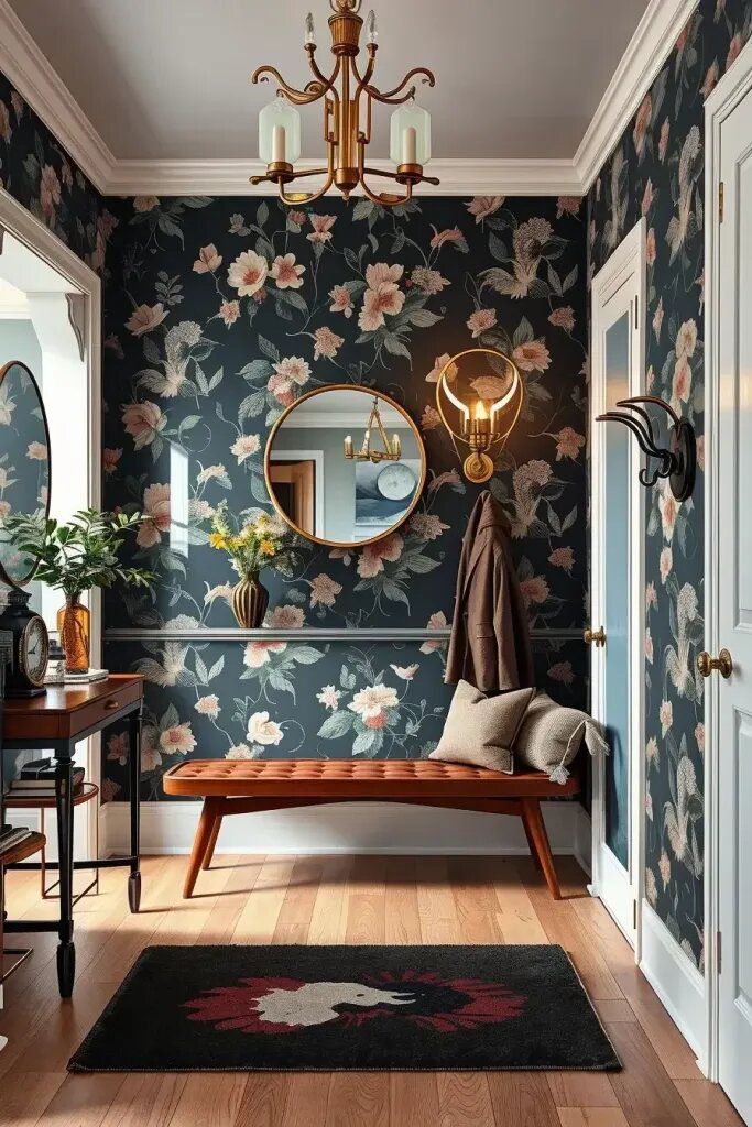 Bold Wallpaper Accents to Upgrade Your Entryway