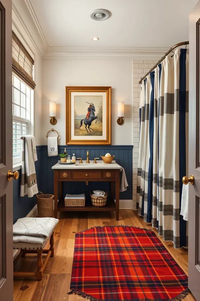 Bringing Plaid and Stripes into Bathroom Textiles - photo 2